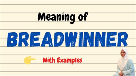 alluc breadwinners|Breadwinner Definition & Meaning .